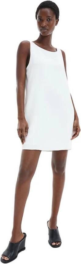 Calvin Klein Prachtige Lange Katoenen Jurk (Kk) White Dames