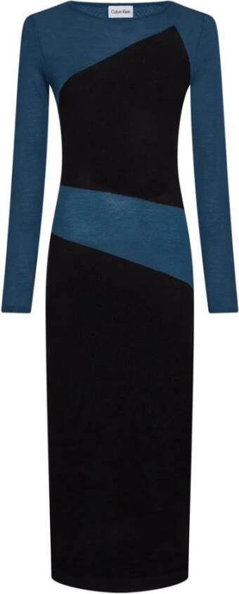 Calvin Klein Jurk K20K204287 0GY Blauw Dames