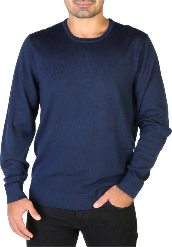 Calvin Klein K10K109474 Blue Mens Sweaters Blauw Heren
