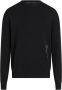 Calvin Klein Jeans Zwarte Trui met Ribboord Kraag Manchetten en Zoom Black Heren - Thumbnail 1