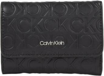 CK Calvin Klein Portemonnee met labeldetails en drukknoopsluiting