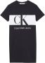 Calvin Klein Shirtjurk BLOCKING T SHIRT DRESS met jeans logo opschrift - Thumbnail 1