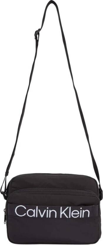 Calvin Klein Black Polyester Shoulder Bag Zwart
