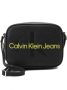 Calvin Klein Jeans Zwarte Bedrukte Tas met Rits voor Vrouwen Black Dames - Thumbnail 9