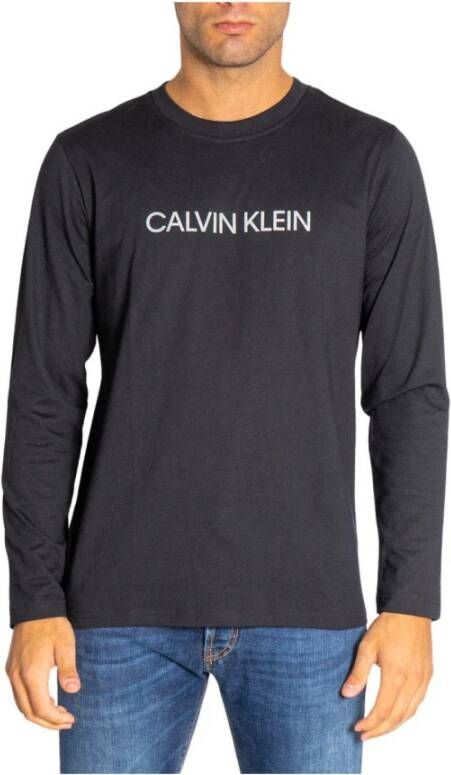 Calvin Klein Stijlvolle Heren Longsleeve T-shirt Black Heren