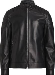 Calvin Klein Leather Jackets Zwart Heren
