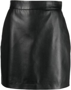 Calvin Klein Leather Skirts Zwart Dames