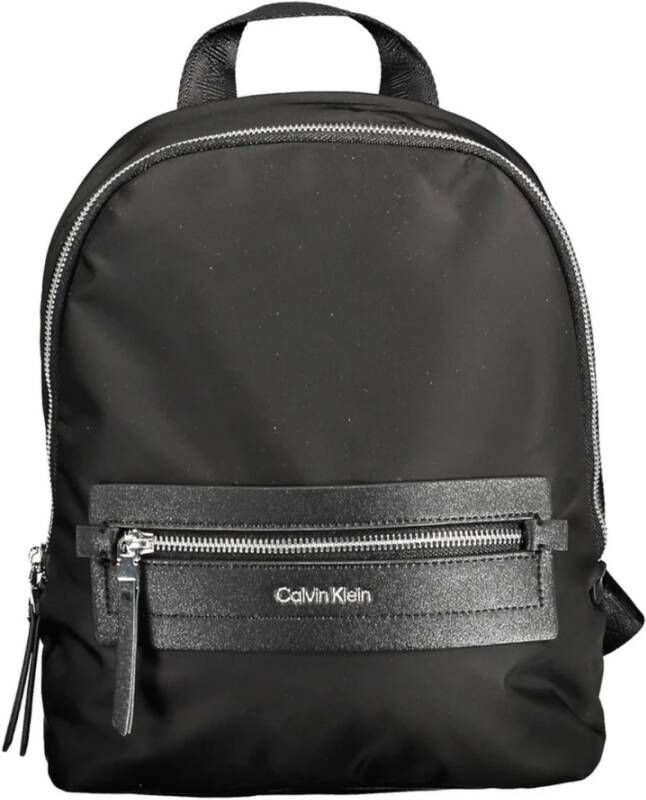 Calvin Klein Logo Rugzak van Gerecycled Polyester voor Vrouwen Zwart Dames