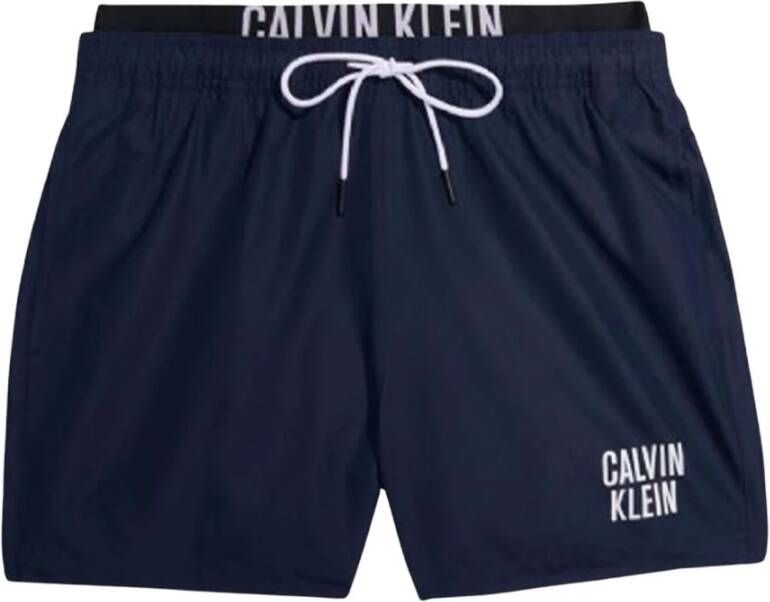 Calvin Klein Logo zwembroek donkerblauw Km0Km00798 DCA Blauw Heren