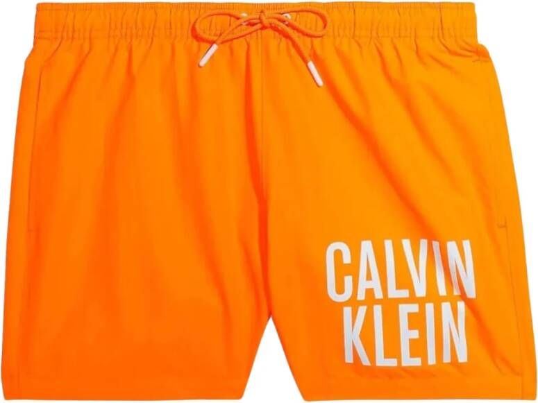 Calvin Klein Logo Zwembroek Oranje Km0Km00794 SEB Oranje Heren