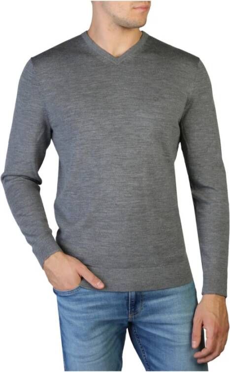 Calvin Klein Gemarmerd Grijze Katoenen Sweatshirt Gray Heren