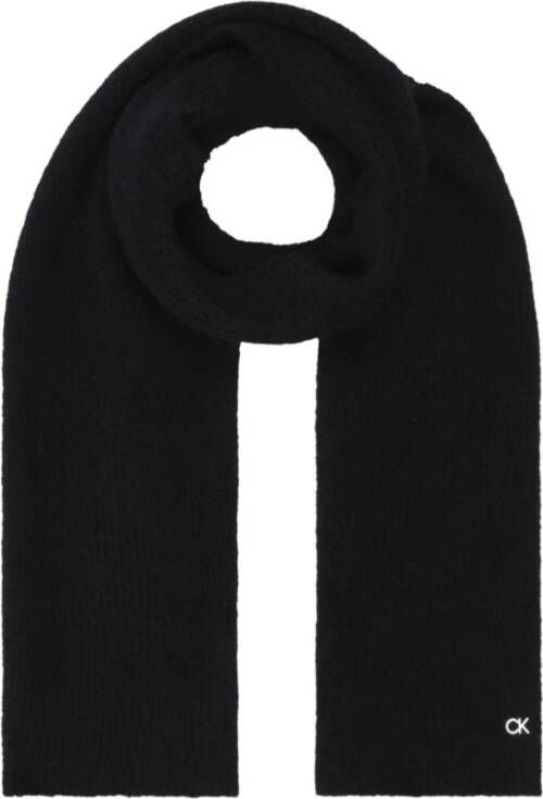 Calvin Klein lux wool scarf 30x180 Zwart Heren