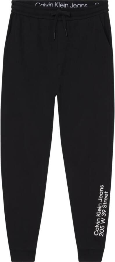 Calvin Klein Men Clothing Trousers Black Ss23 Zwart Heren