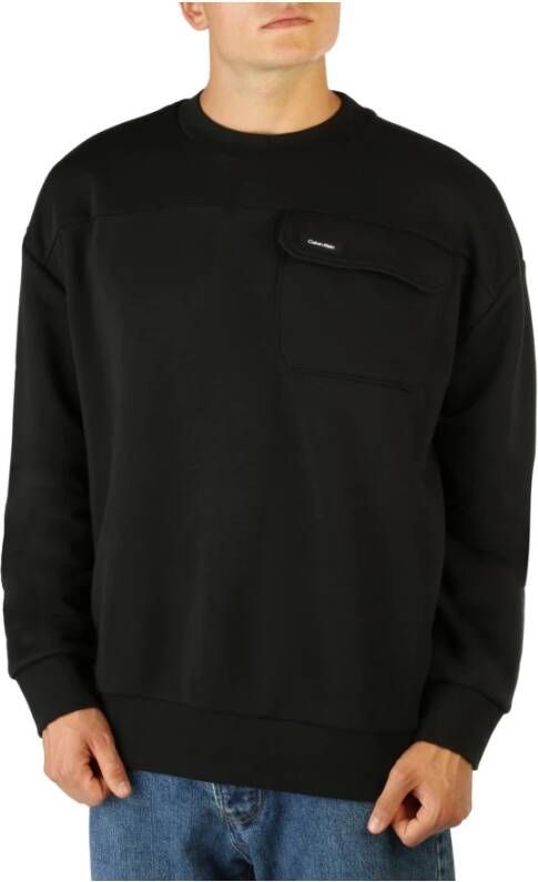 Calvin Klein Men Sweatshirt Zwart Heren