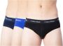 Calvin Klein Men slip Underwear 3 Hip Brief U2661G low waist pack new Blauw Heren - Thumbnail 1
