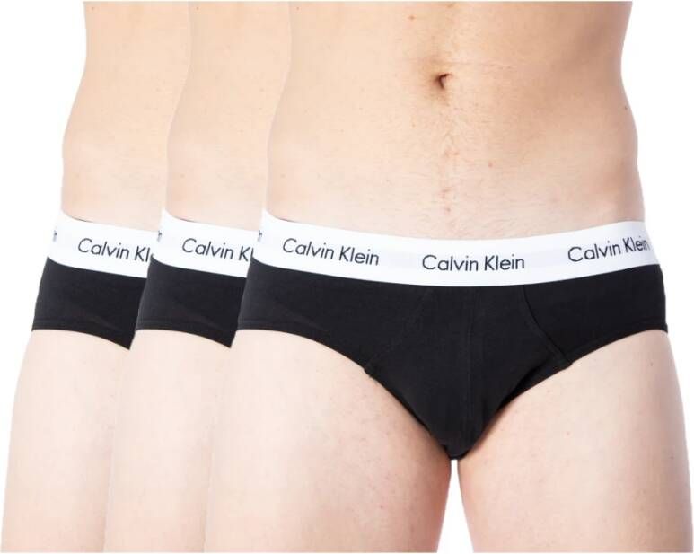 Calvin Klein Men slip Underwear 3 Hip Brief U2661G low waist pack new Zwart Heren