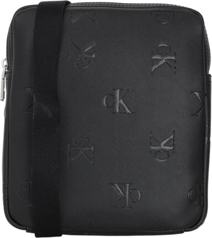 Calvin Klein Monogram Soft Reporter18 Aop Schoudertas Zwart Heren