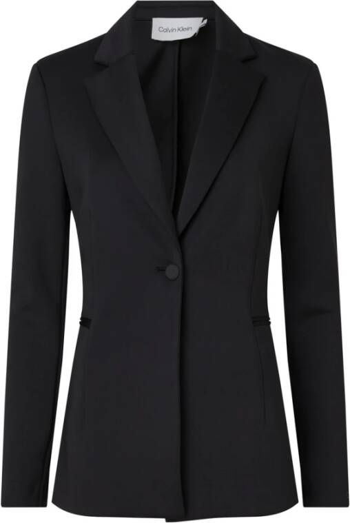 Calvin Klein Moderne elegantie met zwarte jassen Zwart Dames