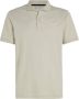 CALVIN KLEIN Heren Polo's & T-shirts Smooth Cotton Slim Polo Beige - Thumbnail 3