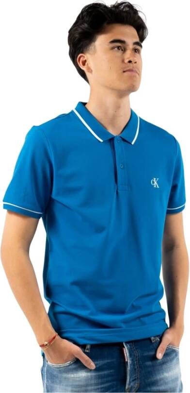 Calvin Klein Polo Shirt Blauw Heren