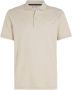 CALVIN KLEIN Heren Polo's & T-shirts Smooth Cotton Slim Polo Beige - Thumbnail 3
