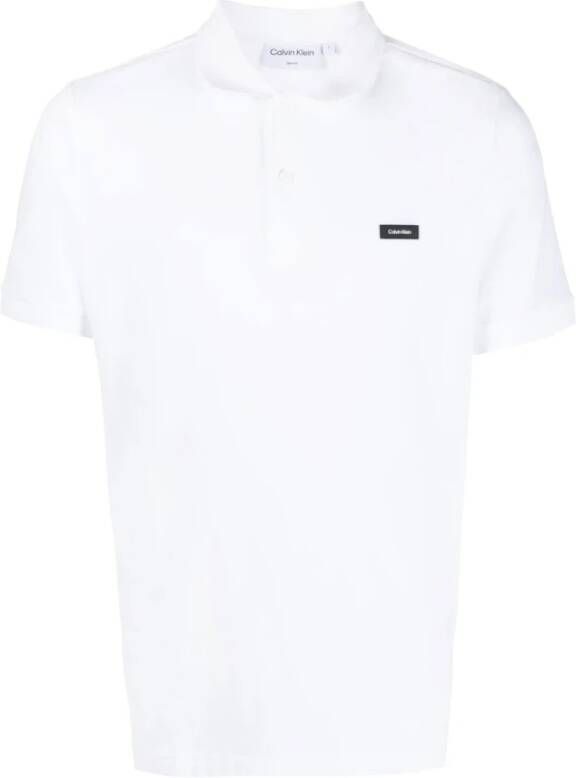 Calvin Klein Polo Shirts Wit Heren