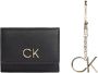 Calvin Klein XXS Trifold Sleutelhanger Portemonnee Black Dames - Thumbnail 1