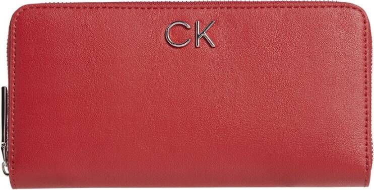 Calvin Klein Re-lock z a portemonnee LG Rood Dames