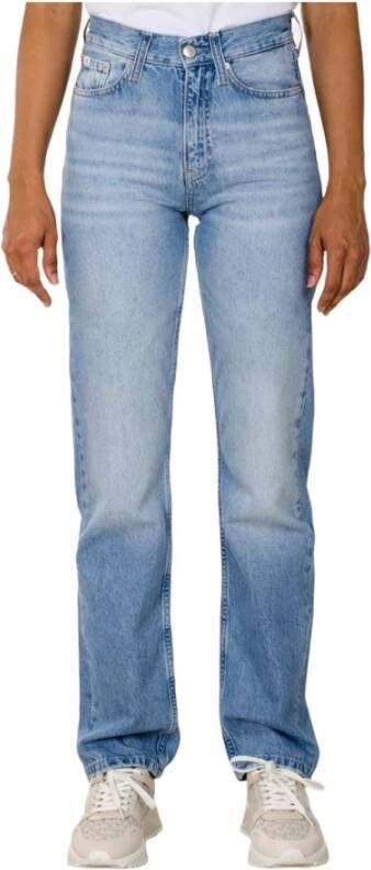 Calvin Klein Jeans Rechte jeans Blauw Dames