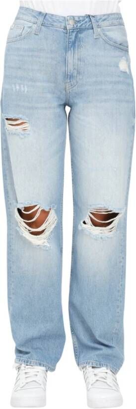 Calvin Klein Jeans Wijde Spijkerbroek voor Vrouwen Blue Dames
