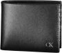 Calvin Klein Elegante zwarte leren portemonnee met RFID-blokkering Black Heren - Thumbnail 1