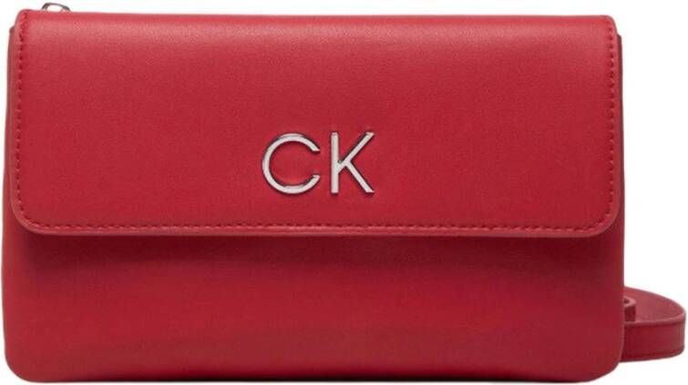 Calvin Klein Rode Dames Tas met Rits Rood Dames