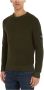 Calvin Klein Jeans Verfijnde Crewneck Sweater met Monogram Mouwembleem Green Heren - Thumbnail 1