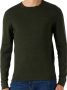 Calvin Klein Heren Trui met Lange Mouwen en Ronde Hals van Wol Green Heren - Thumbnail 12