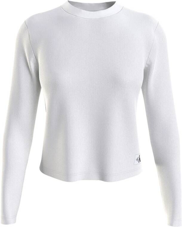 Calvin Klein Shirt met lange mouwen BADGE RIB BABY TEE LONG SLEEVE