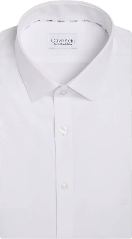 Calvin Klein Businessoverhemd POPLIN STRETCH SLIM SHIRT met kent-kraag logoprint op borsthoogte - Foto 12
