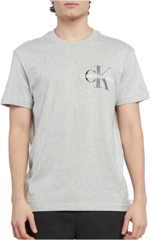 Calvin Klein Shirts met korte mouwen Grijs Heren