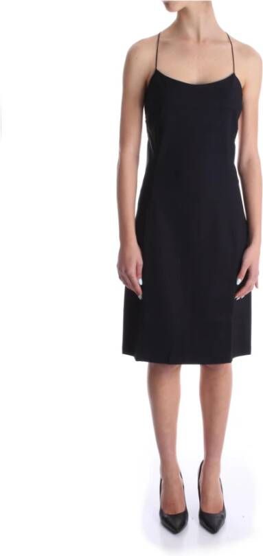Calvin Klein Crossback Slip Jurk voor Mannen Black Dames