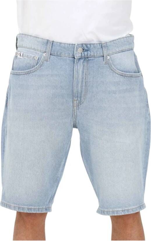 Calvin Klein Jeans REGULAR FIT korte jeans met labeldetails