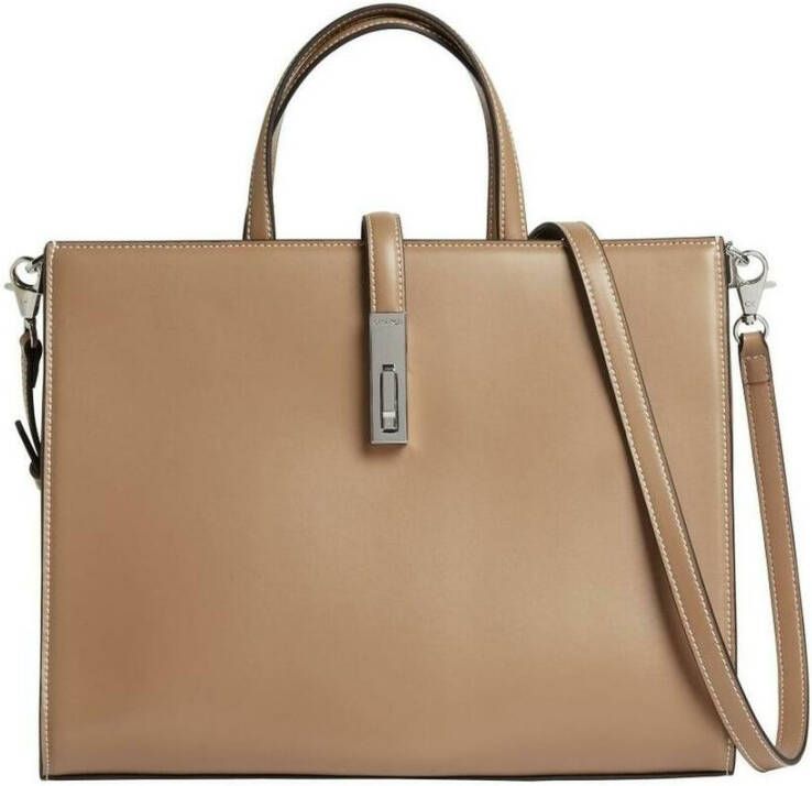 Calvin Klein Archve Hardware TOTEbag Beige Dames