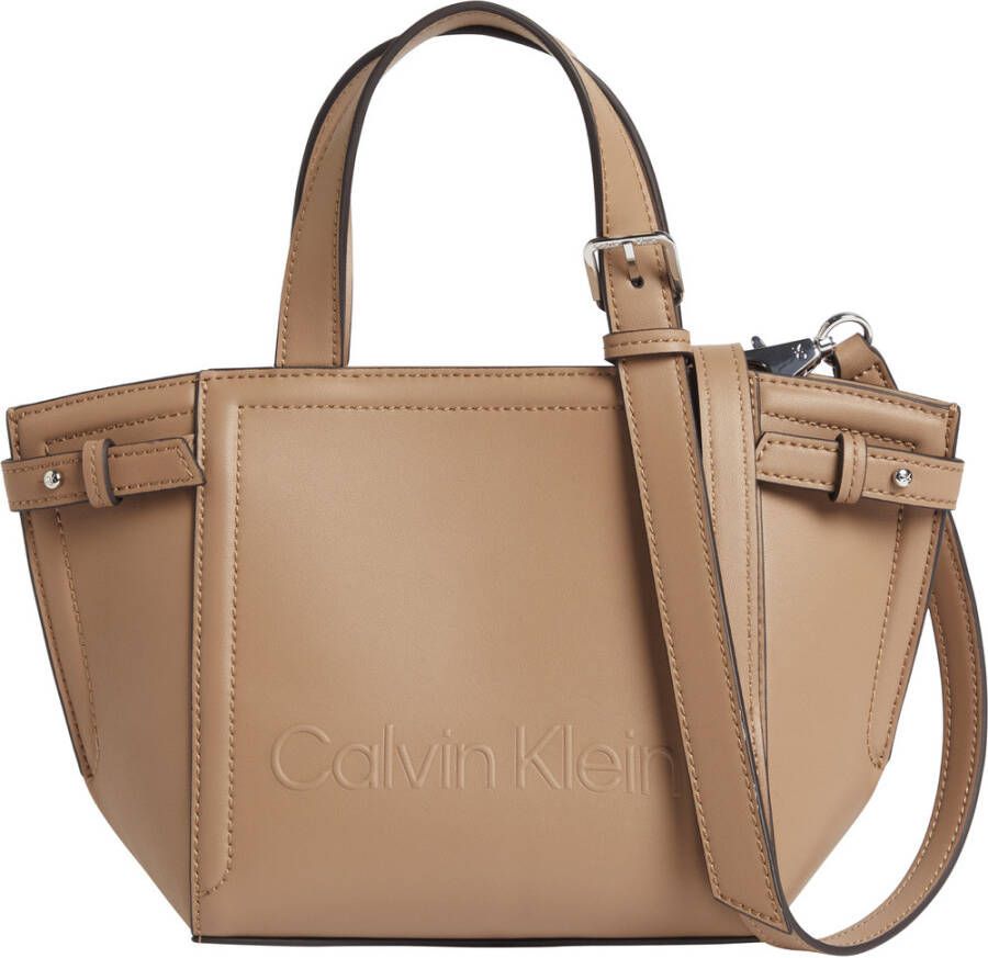 Calvin Klein Bruine Polyester Handtas met Verstelbare Schouderband Brown Dames - Foto 5