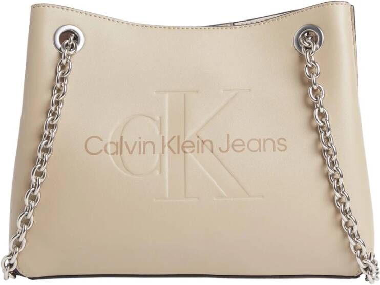 Calvin Klein Shoulder Bags Beige Dames