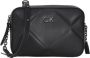 Calvin Klein Zwarte Polyester Handtas met Verstelbare Band Black Dames - Thumbnail 8