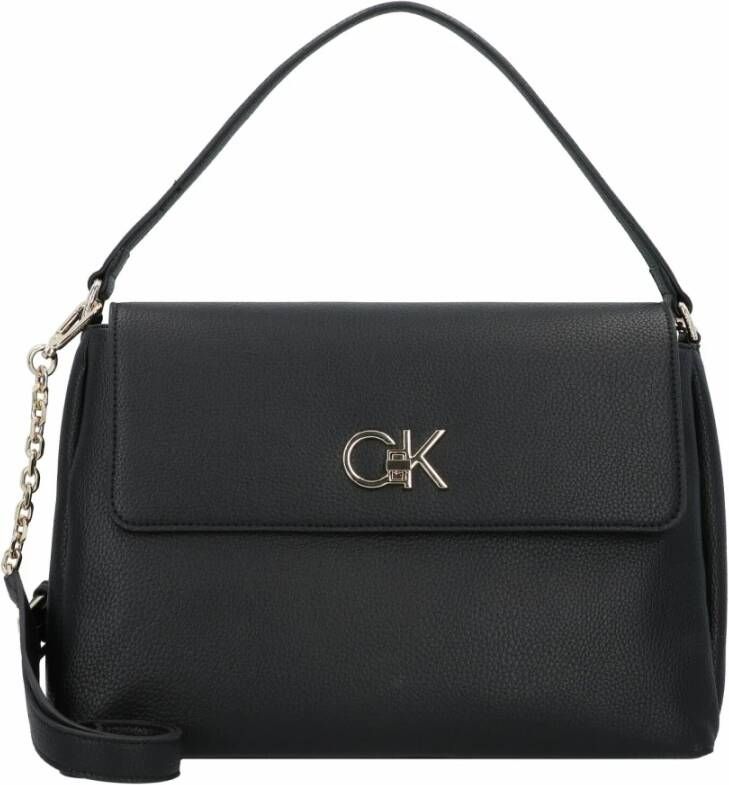 Calvin Klein Totes Relock Tote With Flap in zwart