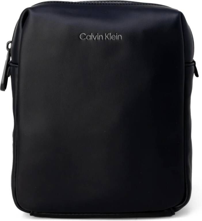 Calvin Klein Zwarte CK Must Reporter Tas van Eco-leer Zwart Heren