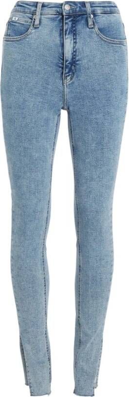 Calvin Klein Blauwe Skinny Jeans J20J221289 1AA Blue Dames
