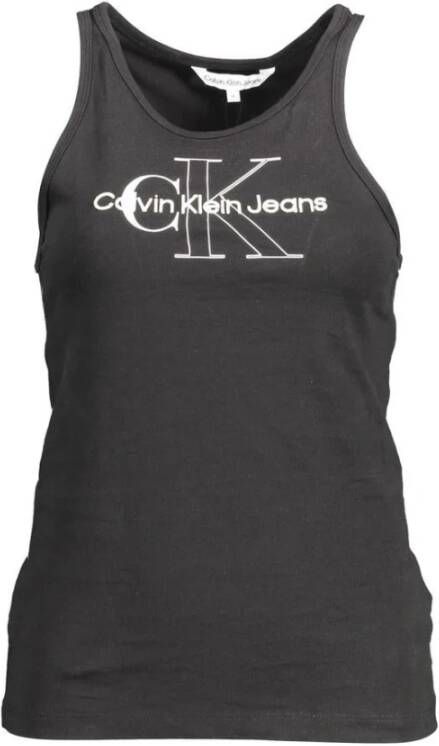 Calvin Klein Jeans Dames Tanktop Zwart Print Black Dames - Foto 4