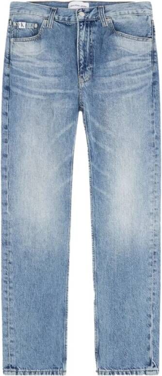 Calvin Klein Jeans Lichtblauwe katoenen jeans voor heren Blue Heren