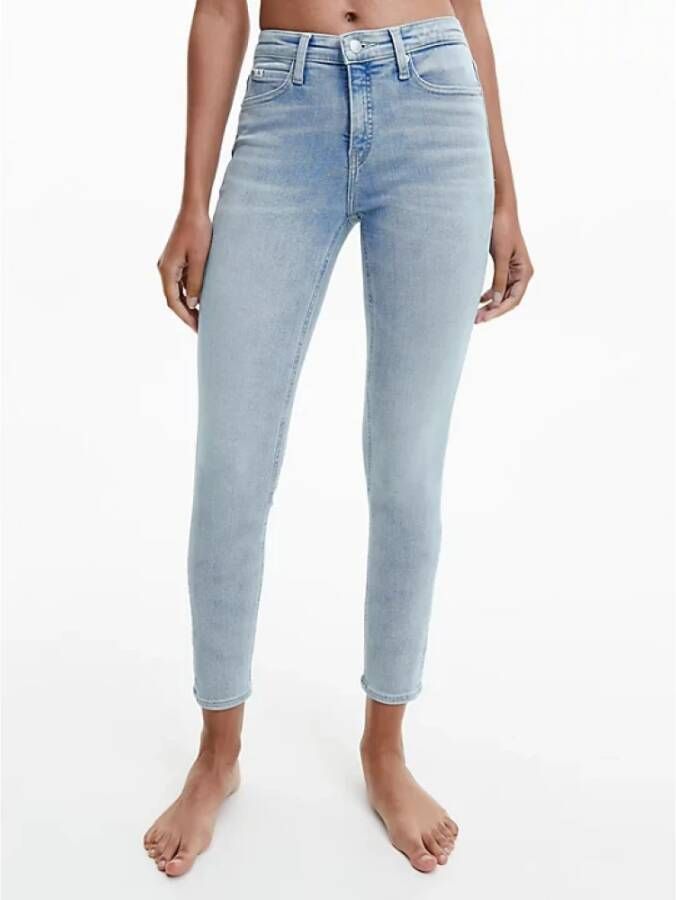 Calvin Klein Slim-fit Jeans Blauw Dames