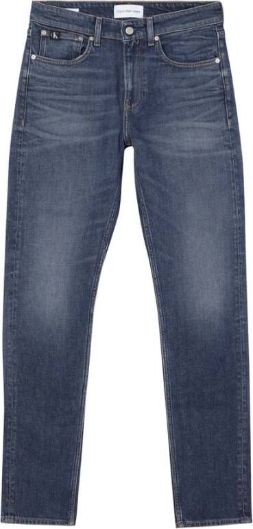 Calvin Klein Jeans Blauwe Jeans met Rits en Knoopsluiting Blue Heren